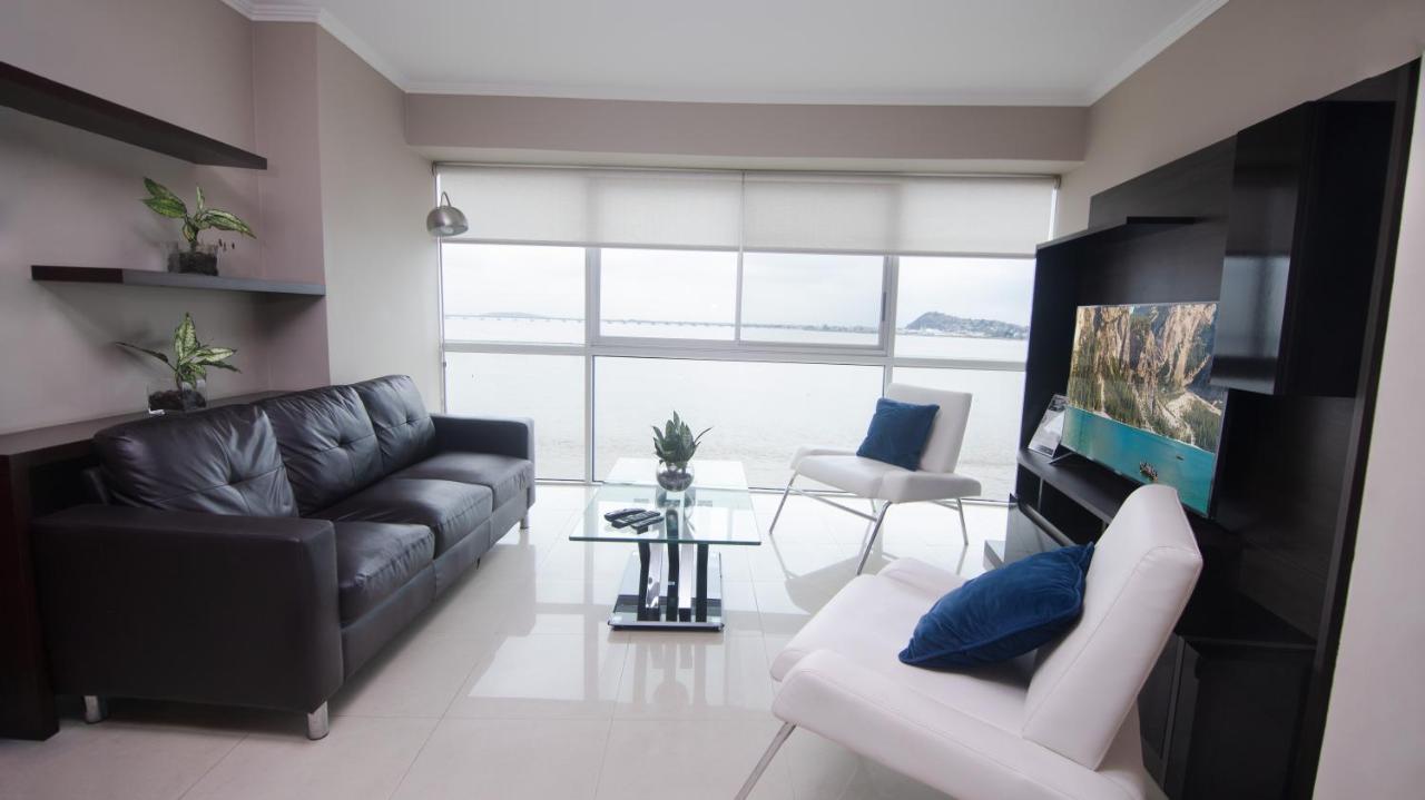 Riverfront I 1, Piso 4, Suite Vista Al Rio, Puerto Santa Ana, Guayaquil Exteriör bild